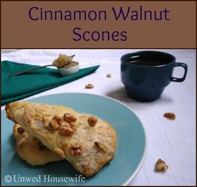 Cinnamon Walnut Scones - Unwed Housewife